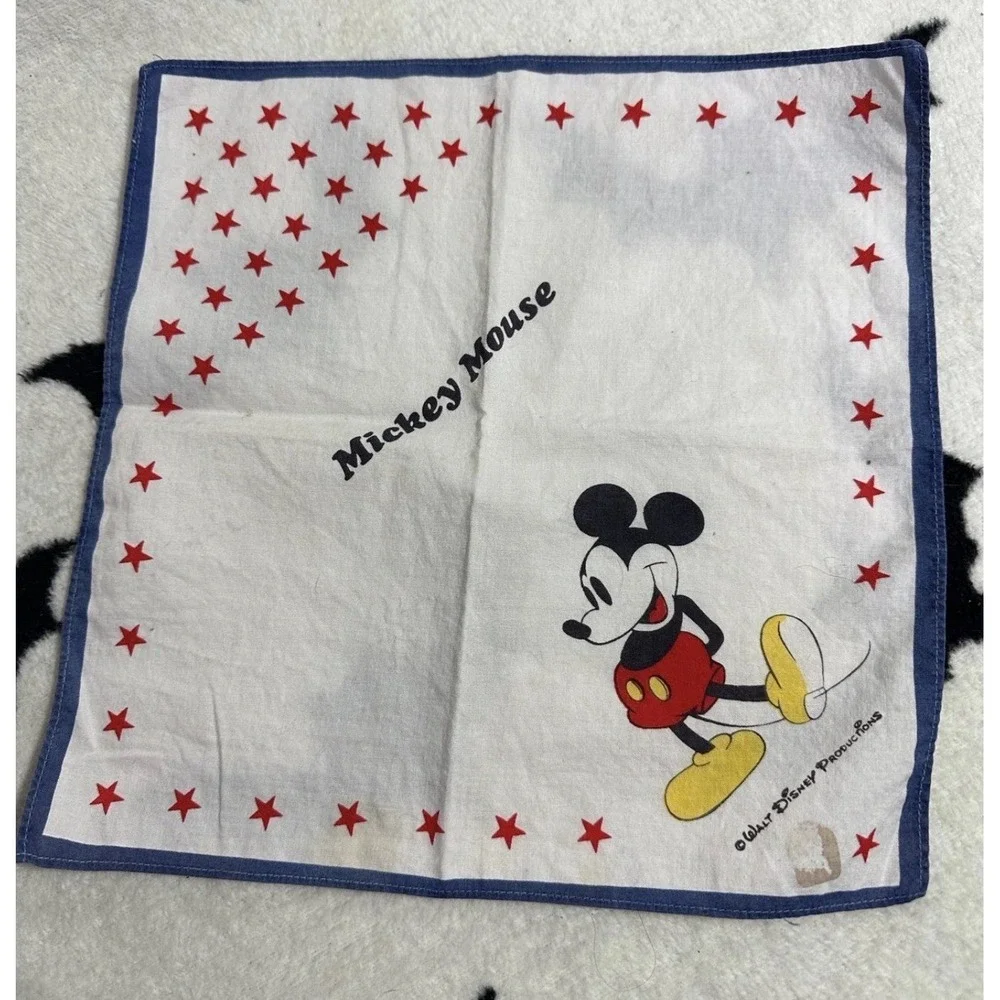 Vintage Mickey Mouse  handkerchief  Classic Walt Disney!